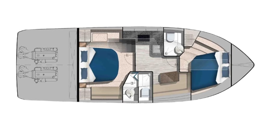Galeon Hardtop 425 Preview Image Plan