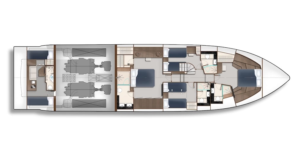 Galeon Flybridge 800 Preview Image Plan