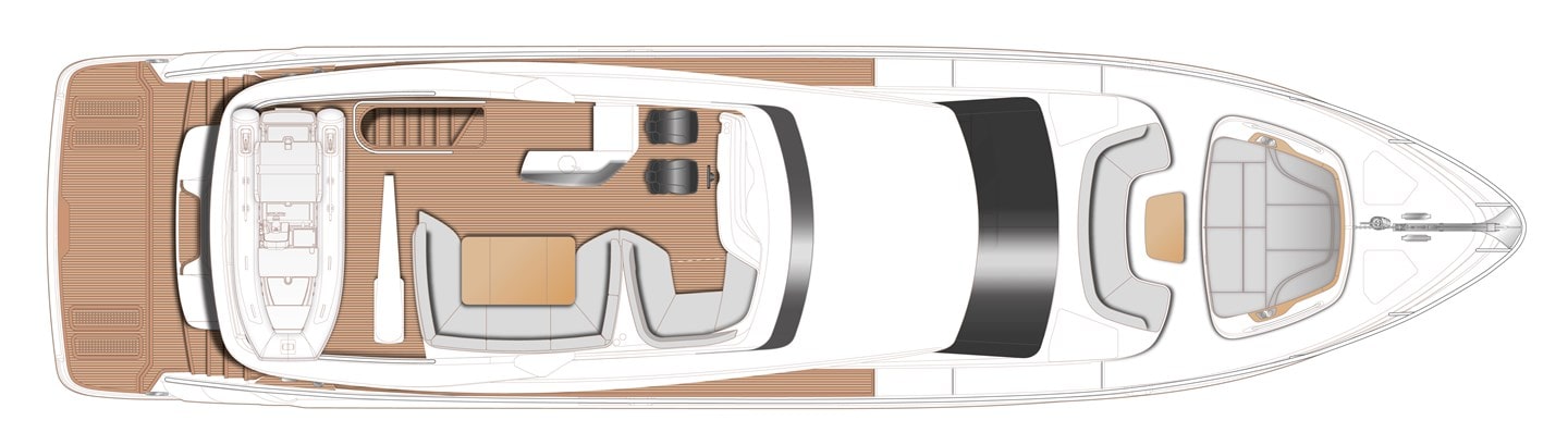 Princess Y72 Boat Preview Plan Image