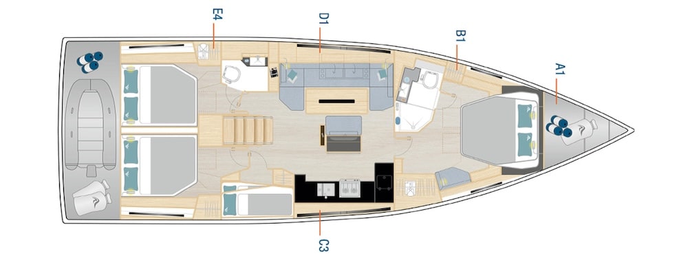 Hanse Sail Boat 510 Preview Image Plan