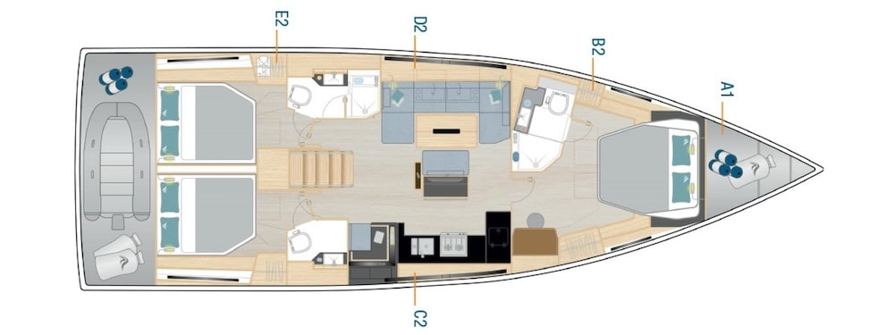 Hanse Sail Boat 510 Preview Image Plan