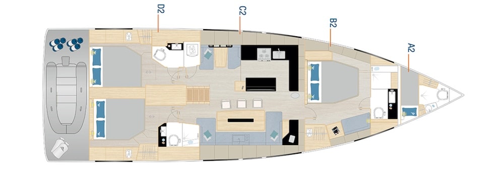 Hanse Sail Boat 590 Preview Image Plan