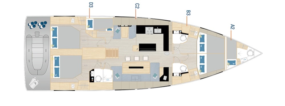 Hanse Sail Boat 590 Preview Image Plan