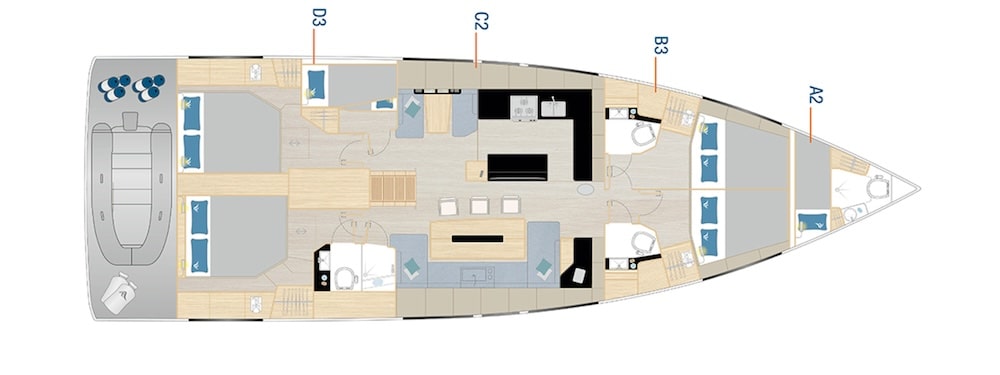 Hanse Sail Boat 360 Preview Image Plan