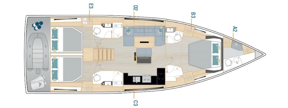 Hanse Sail Boat 510 Preview Image Plan