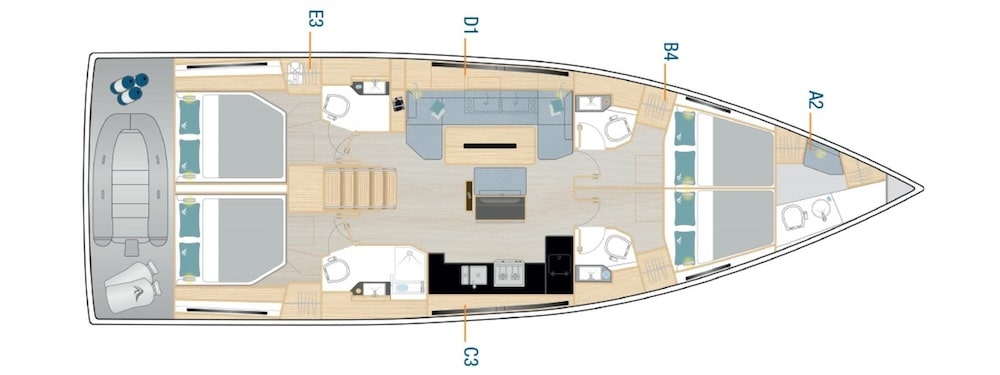 Hanse Sail Boat 510 Preview Image Plan