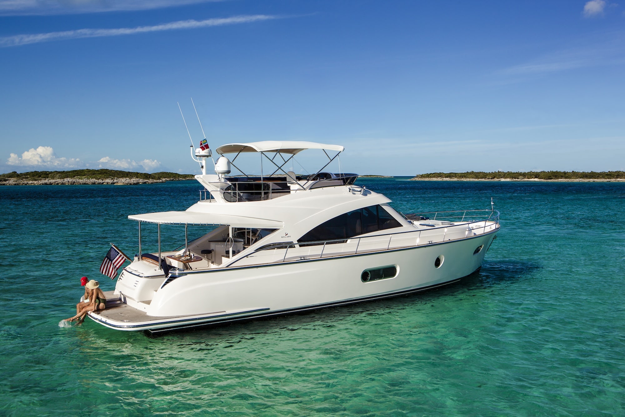 Riviera Boat Belize 54 Daybridge Anchored Preview Image