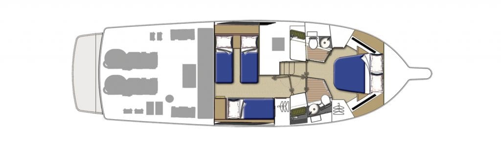 Riviera 43 Open Flybridge Preview Plan Image