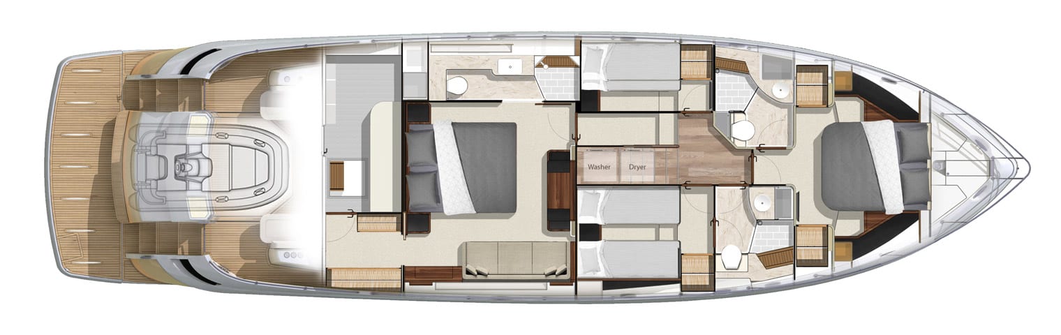 Riviera 6000 Sport Yacht Preview Plan Image