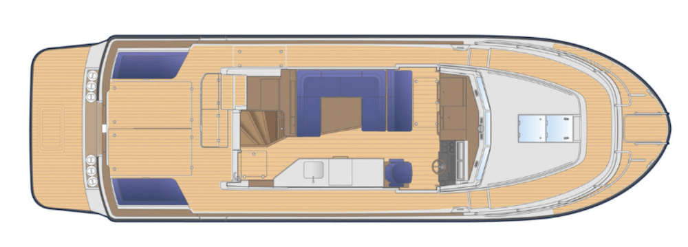 Targa 41 Boat Preview Image Plan