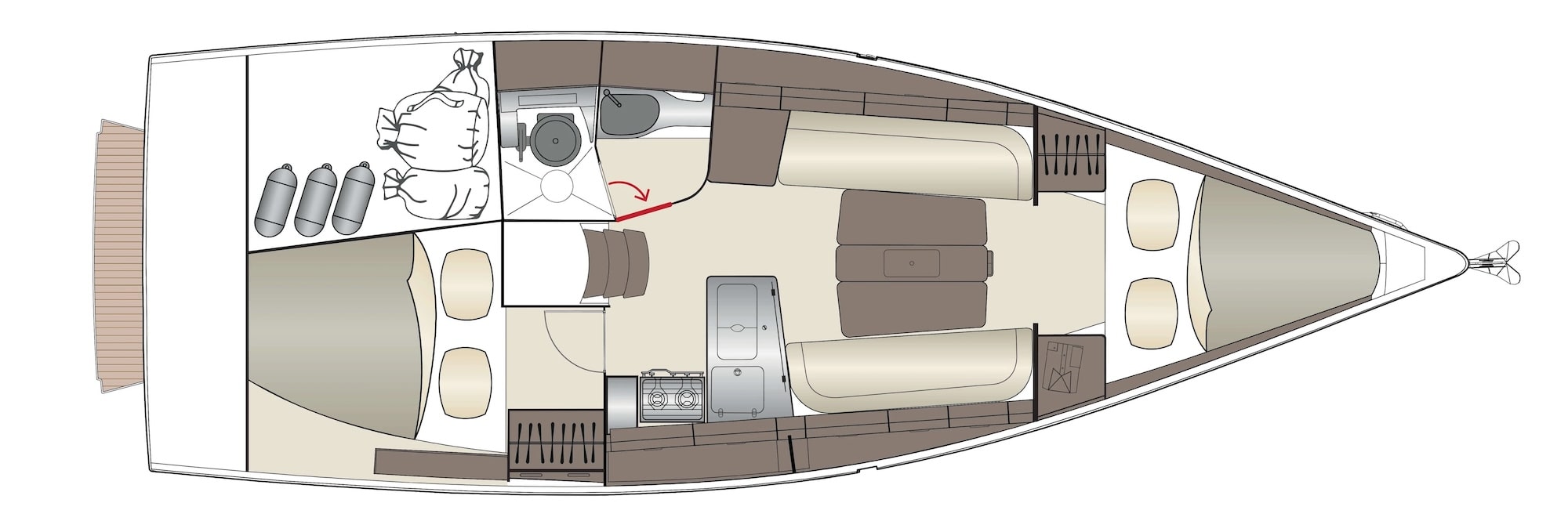 Dehler 34 Sailboat Preview Image Plan