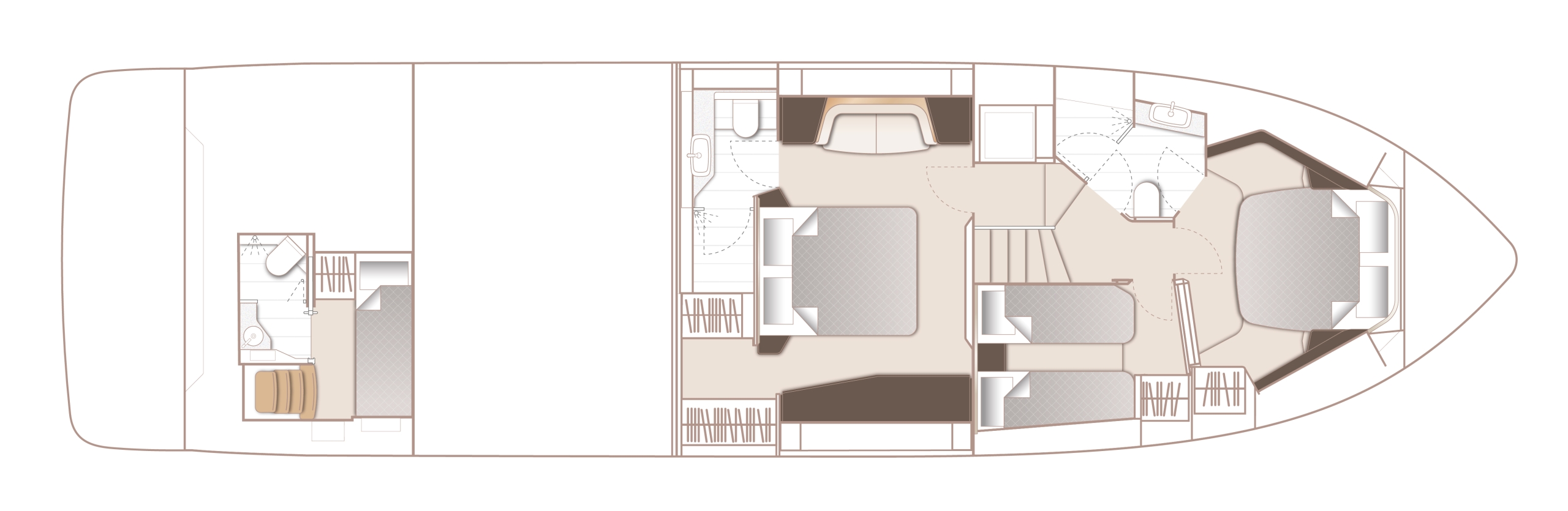 Princess F58 Boat Preview Plan Image