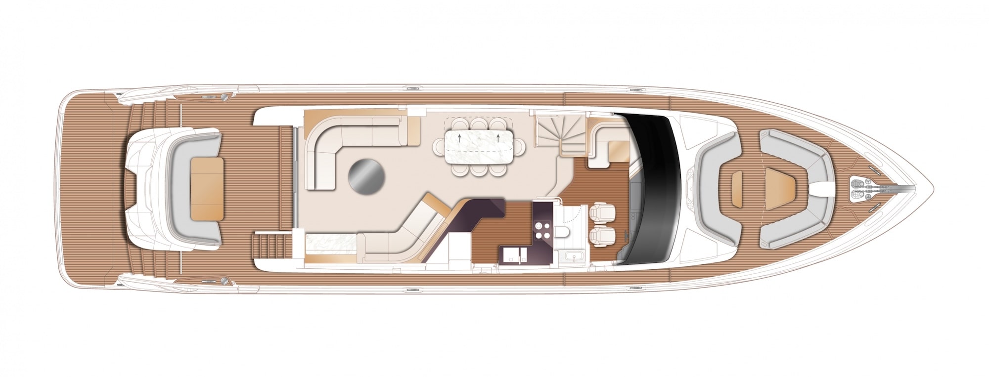 Princess Y80 Boat Preview Plan Image