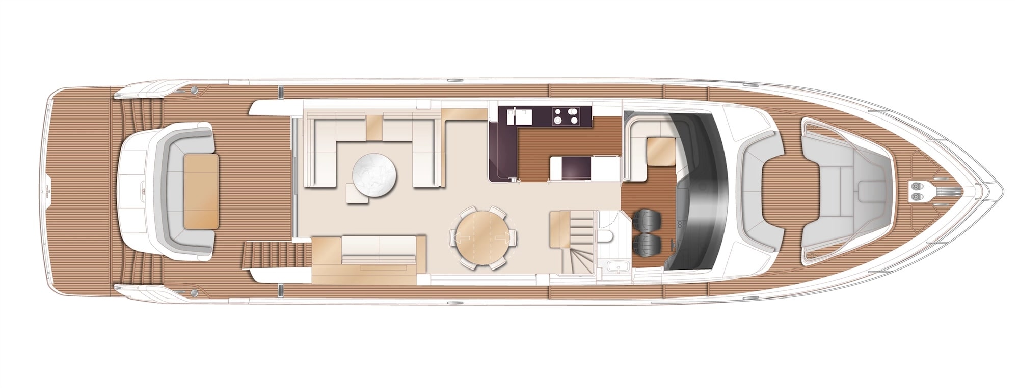 Princess Y85 Boat Preview Plan Image